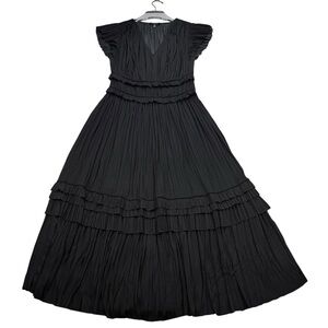 Current Air Sereia Pleated Midi dress, XS